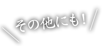 その他にも！
