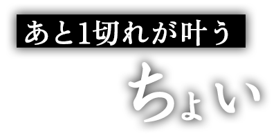 あと1切れが叶う〝ちょい〟